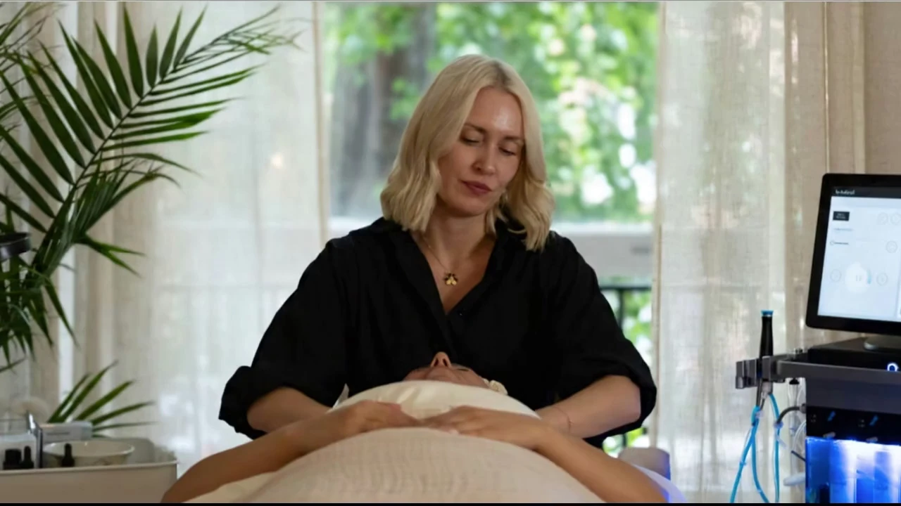 Facial treatment at La Muse Skin Studio in Park Slope